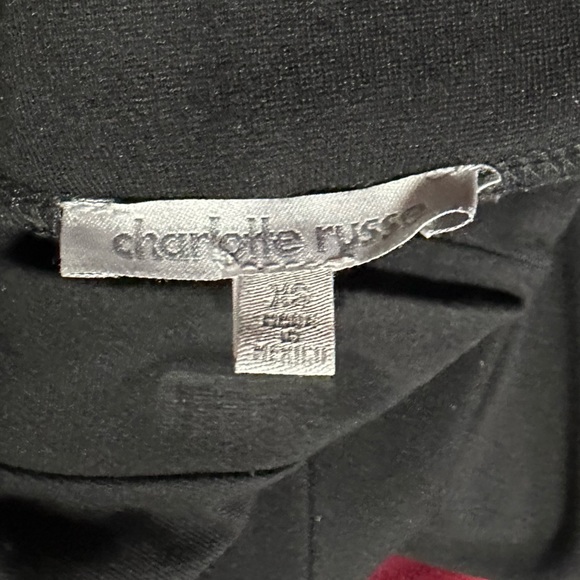 Charlotte Russe High waist Mini Skirt Black - Picture 2 of 2